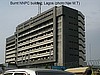 Burnt NNPC building, Lagos, Nieria (photo:Njei M.T